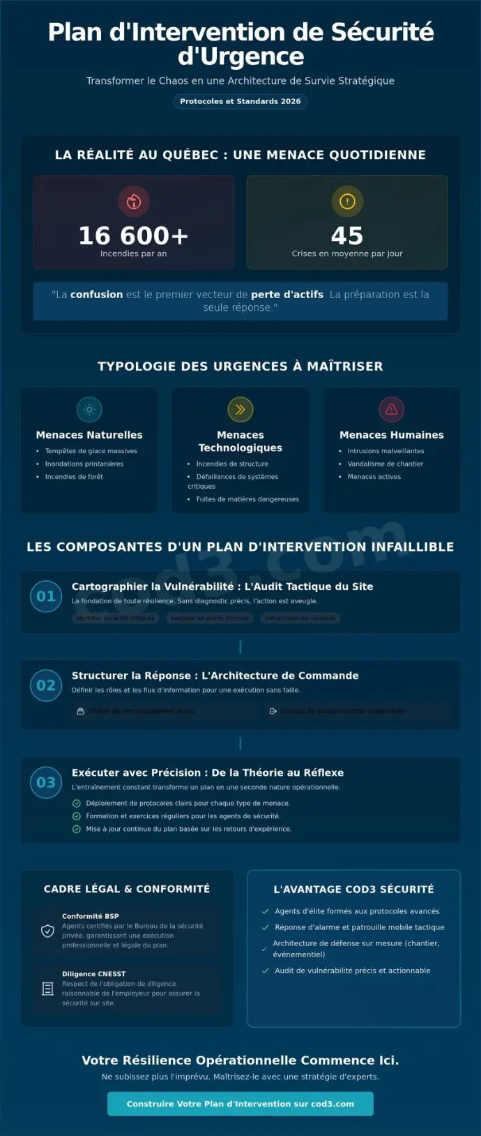 Plan d'intervention de sécurité en cas d'urgence : L'architecture de la résilience en 2026 Plan d'intervention de sécurité en cas d'urgence : L'architecture de la résilience en 2026
