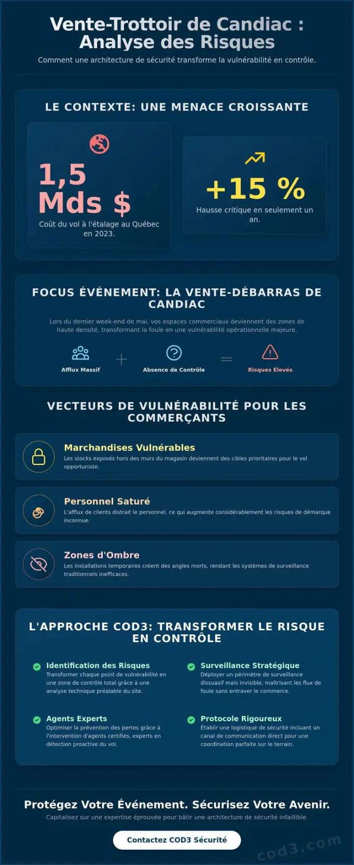 Gestion de la sécurité pour une vente-trottoir à Candiac : L'autorité COD3 Gestion de la sécurité pour une vente-trottoir à Candiac : L'autorité COD3